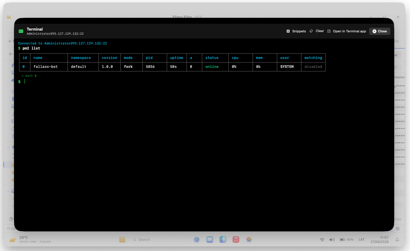 Terminal, built-in
