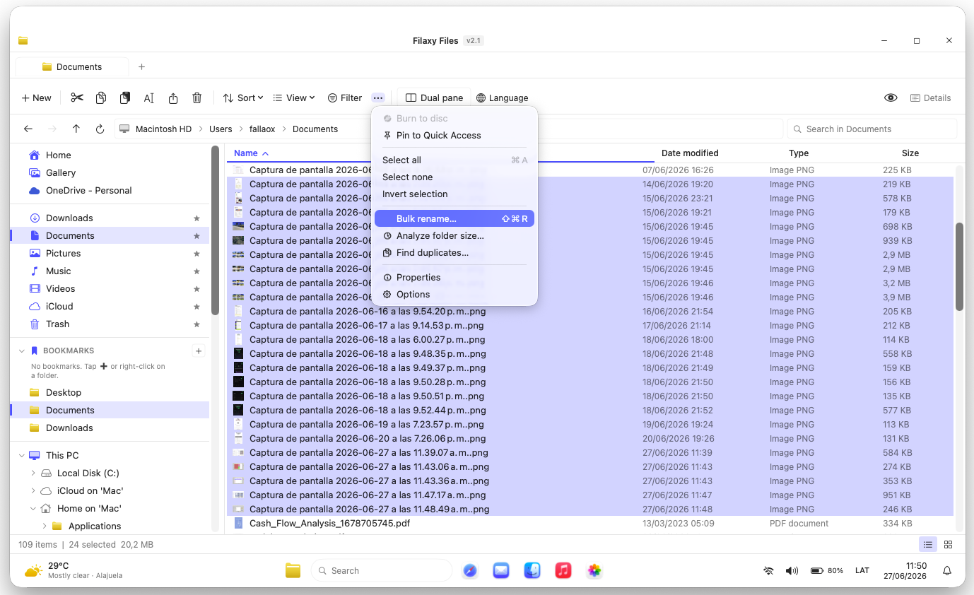 Context menu, fully native