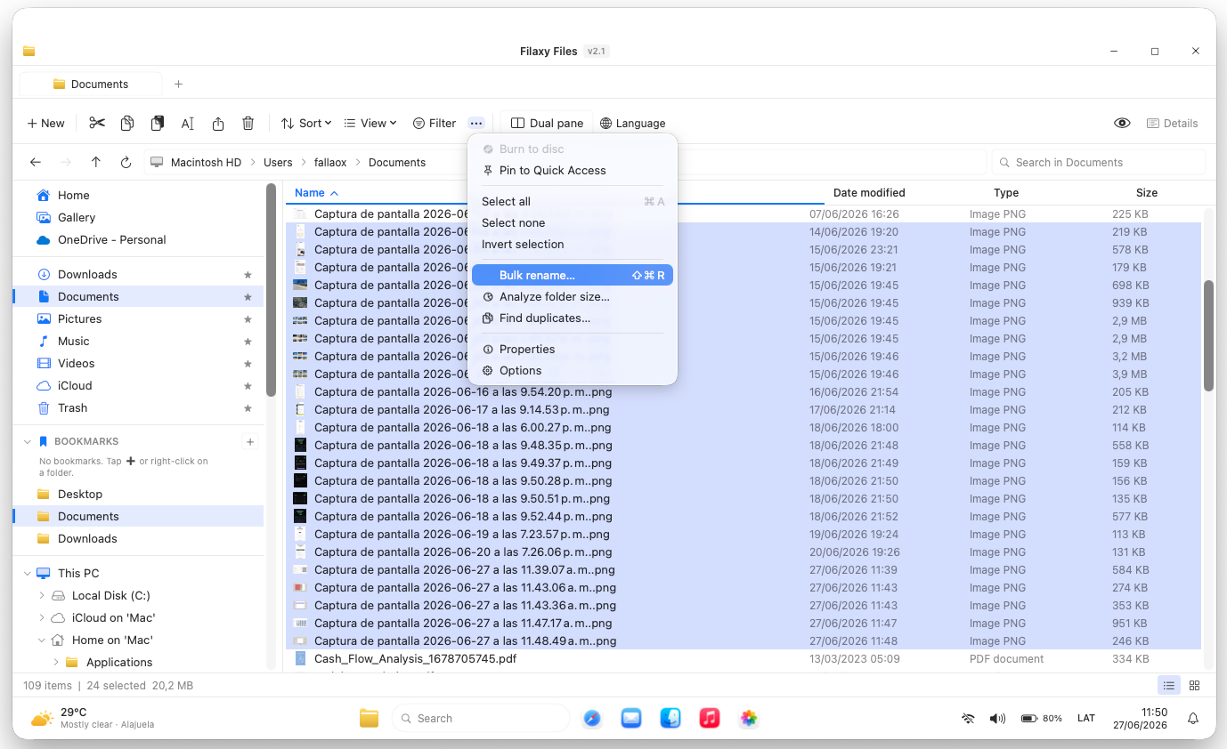 Context menu, fully native